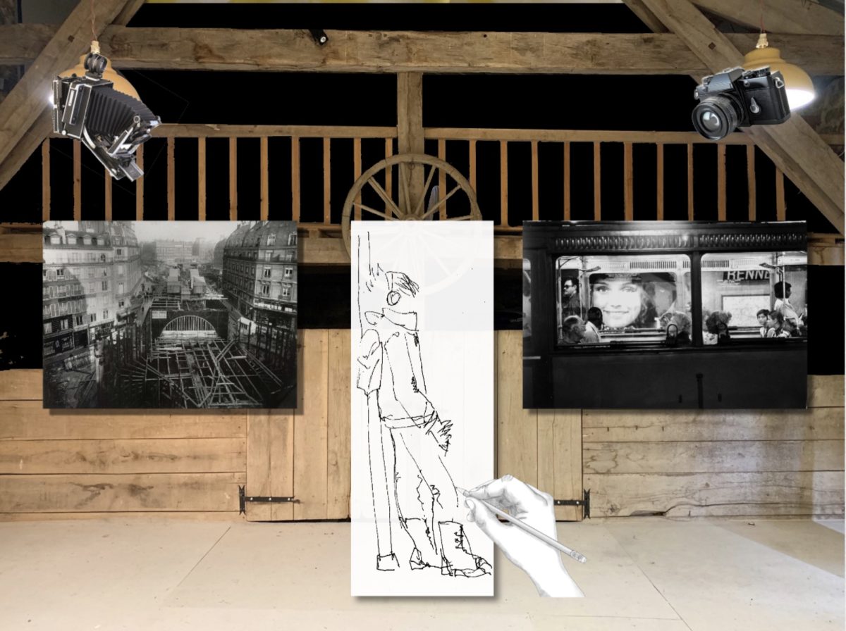 Photos et croquis : "le Métro arrive à Planechaud"