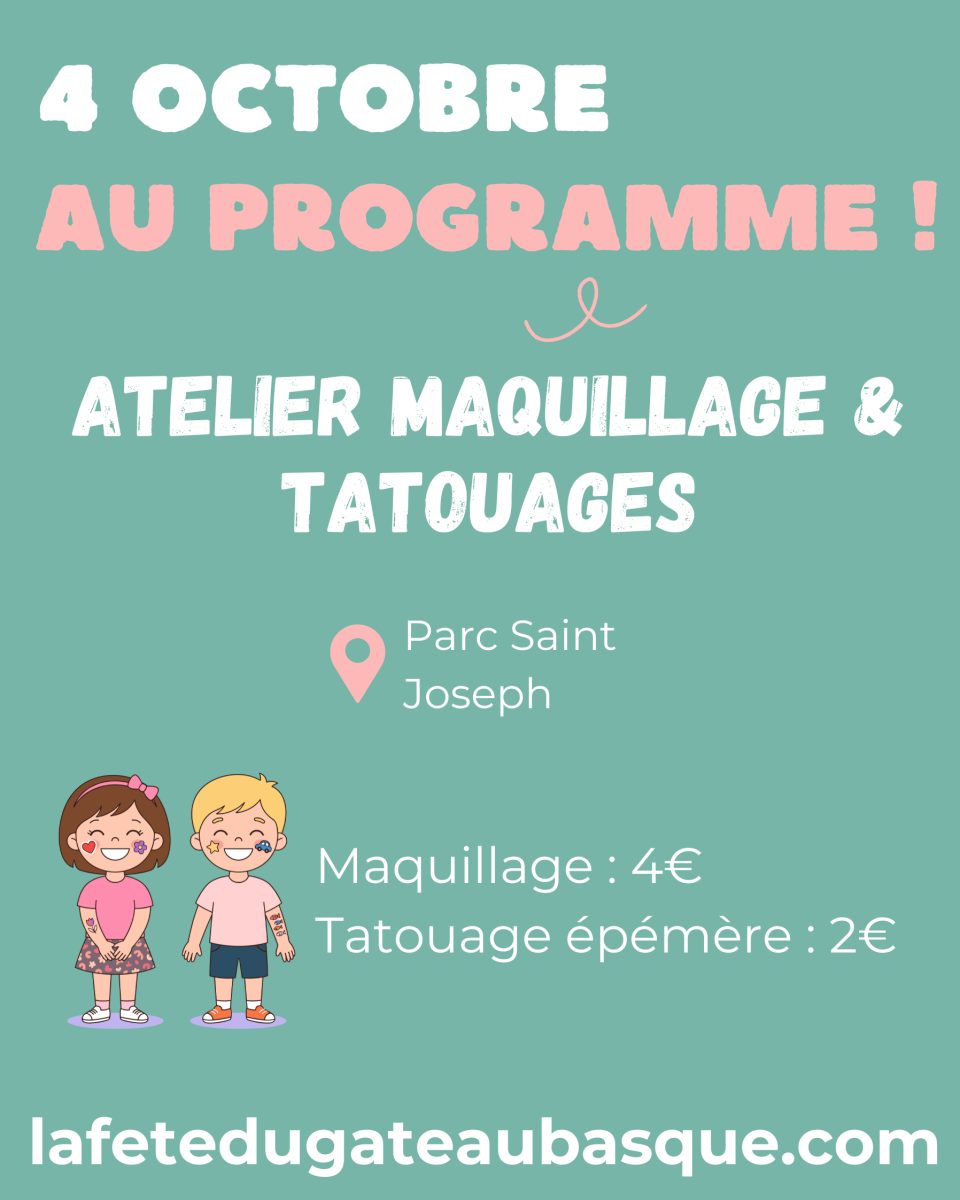 Ateliers de maquillage - Fête du gâteau basque