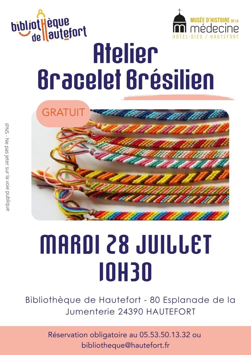 Atelier bracelets brésiliens