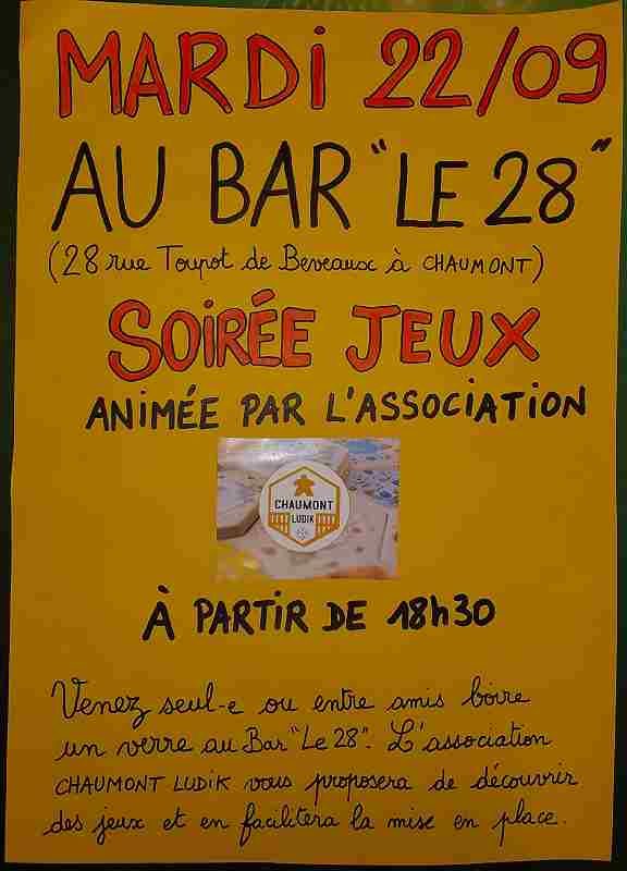 Soirée jeu de société