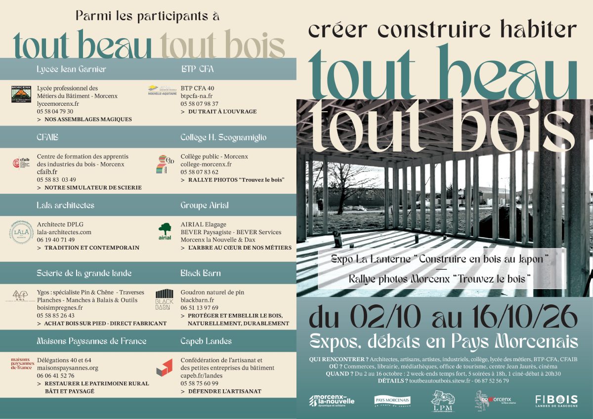 "tout beau tout bois" - Tous architectes ou Bâtisseurs avec l'IA