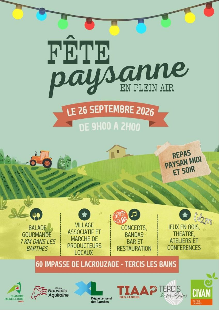 Fête paysanne en plein air