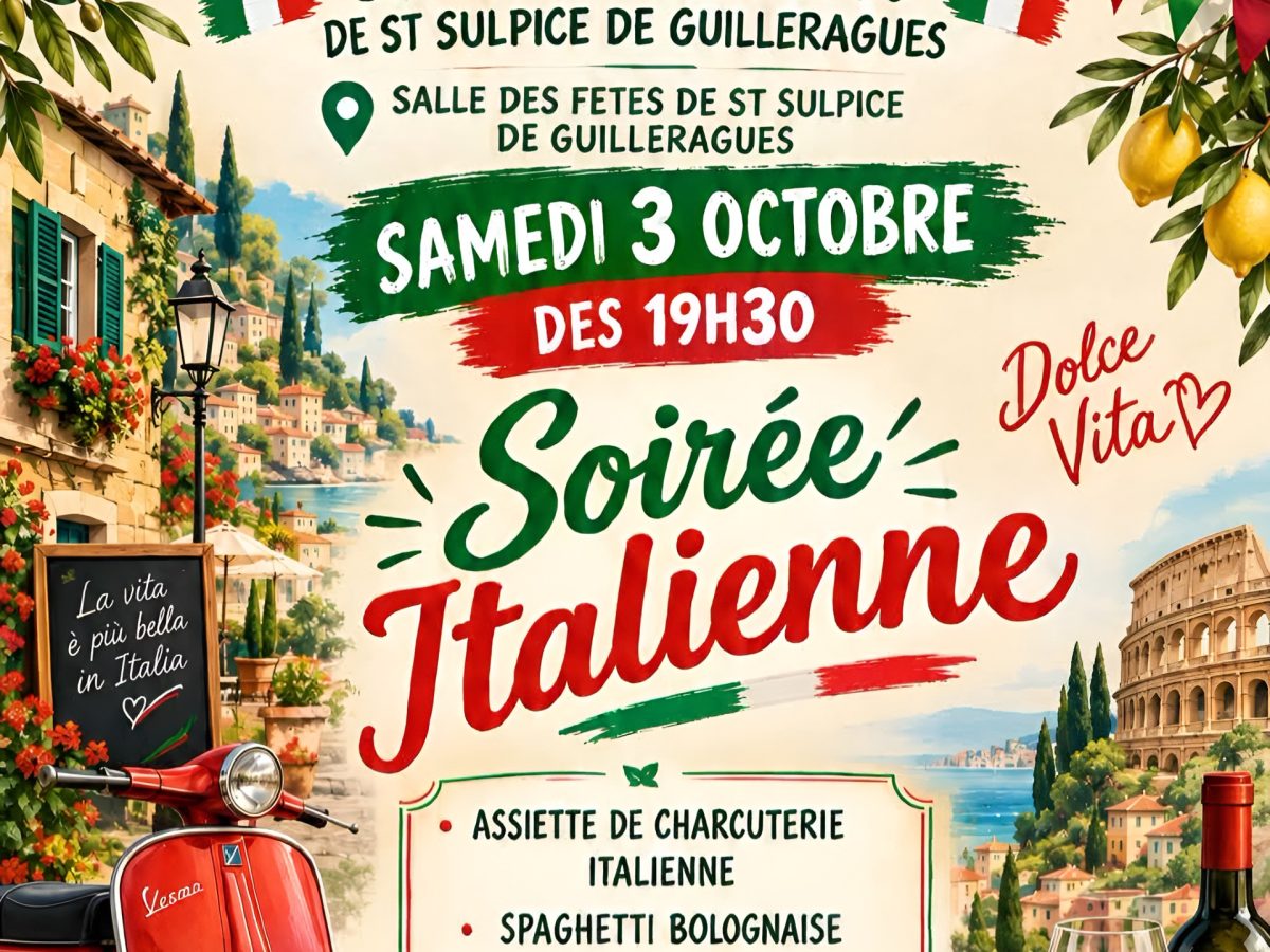 Soirée italienne à Saint-Sulpice de Guilleragues