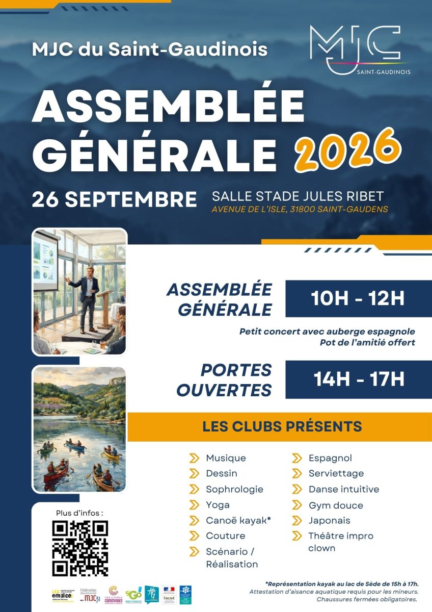 ASSEMBLEE GENERALE ET PORTES OUVERTES MJC