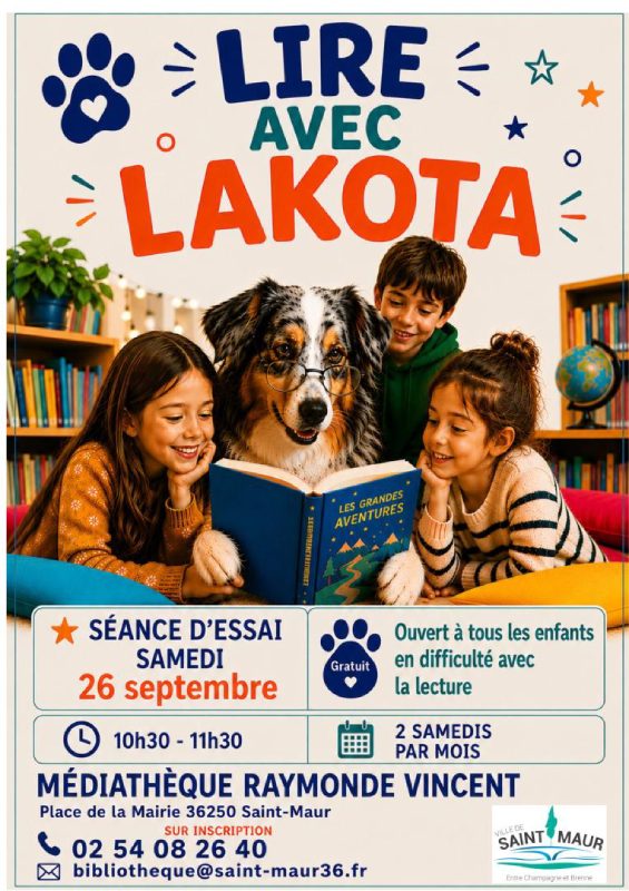 Lire avec le chien Lakota