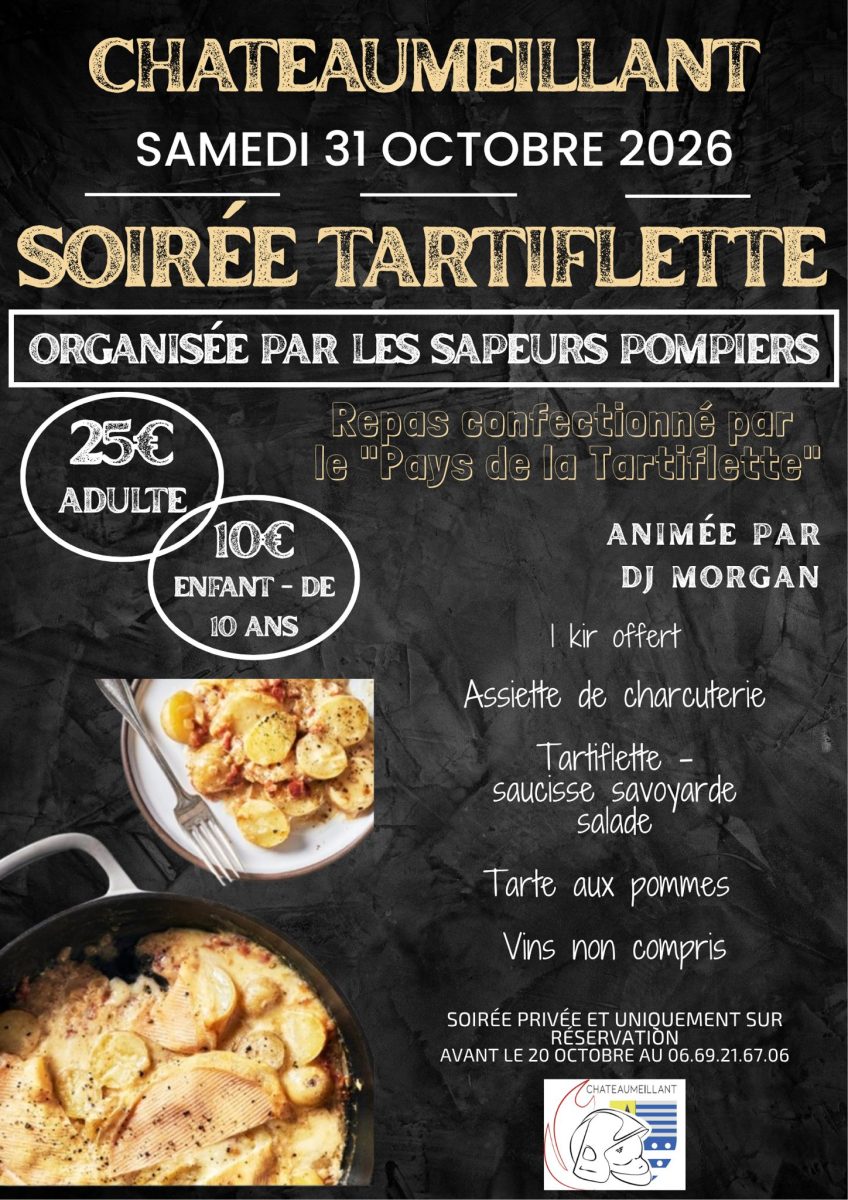 Soirée tartiflette des sapeurs pompiers