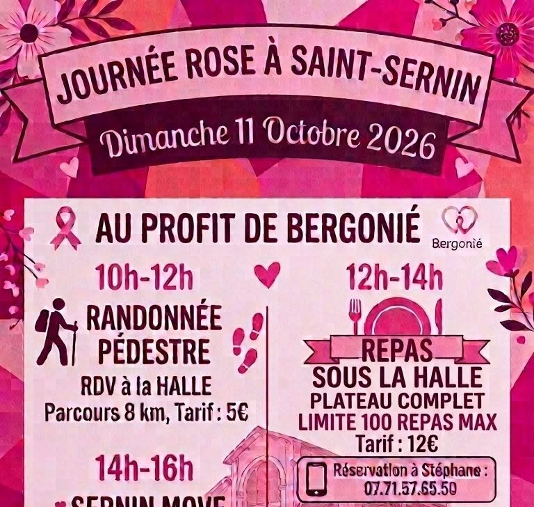 Journée Octobre Rose à Saint Sernin au profit de l'institut Bergonié