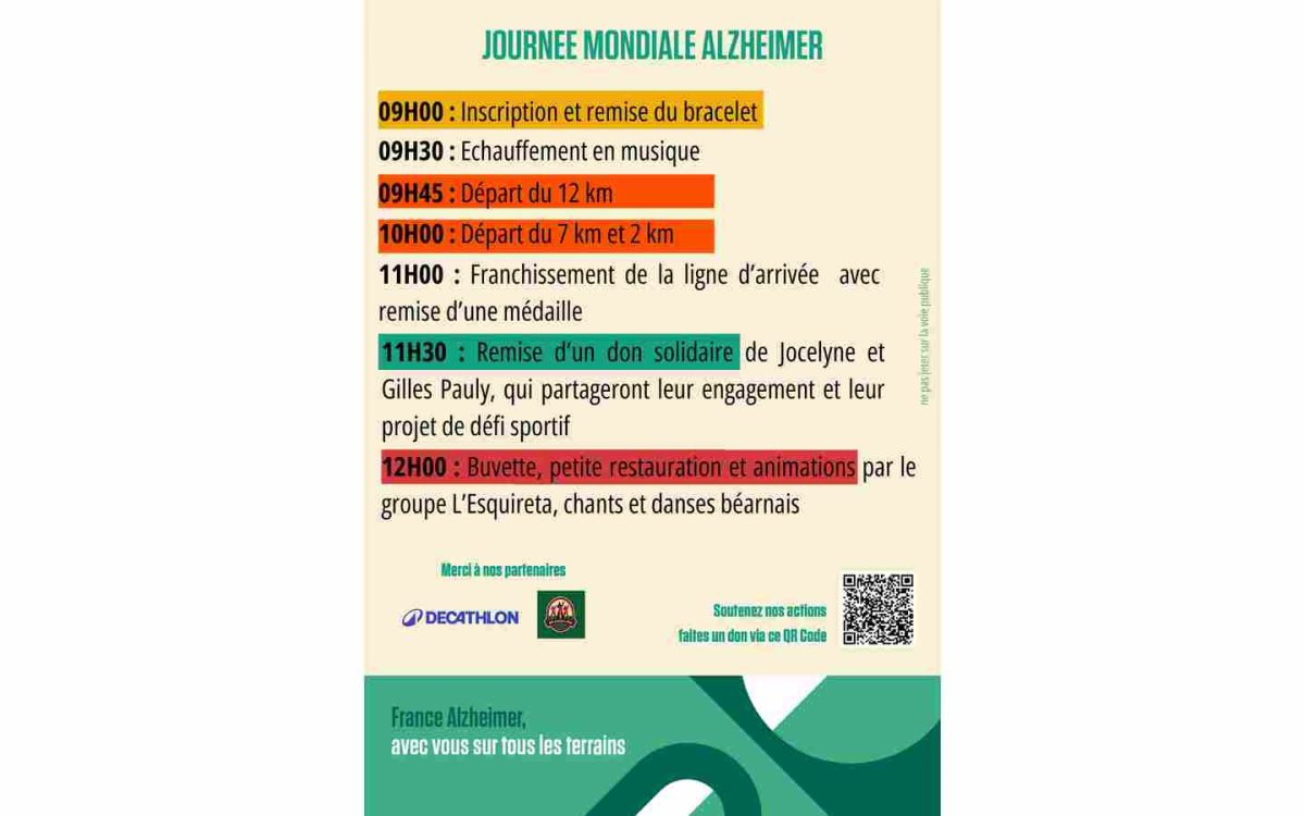 Journée Mondiale Alzeimer