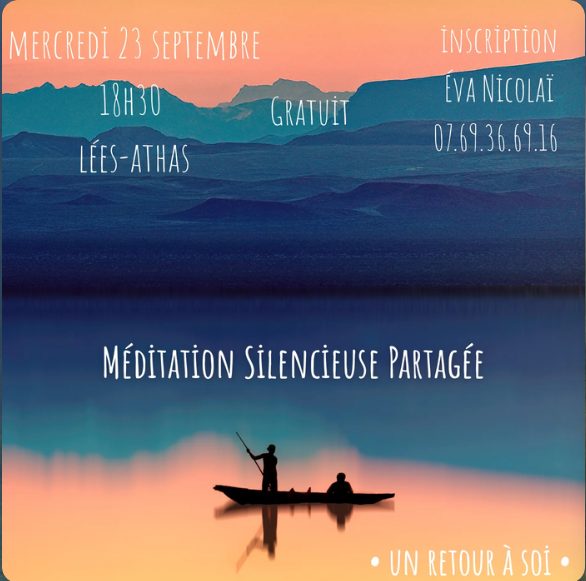 Méditation silencieuse partagée.