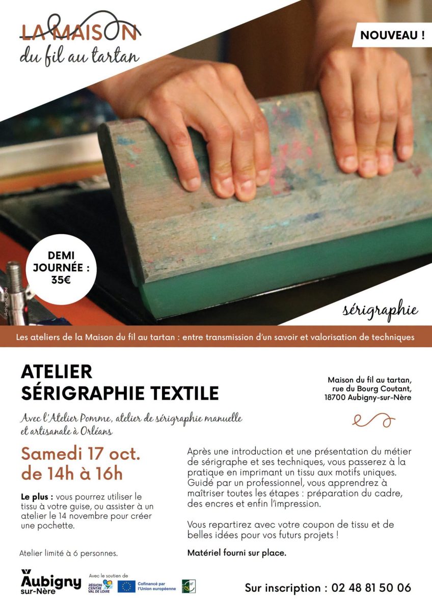 Atelier sérigraphie textile