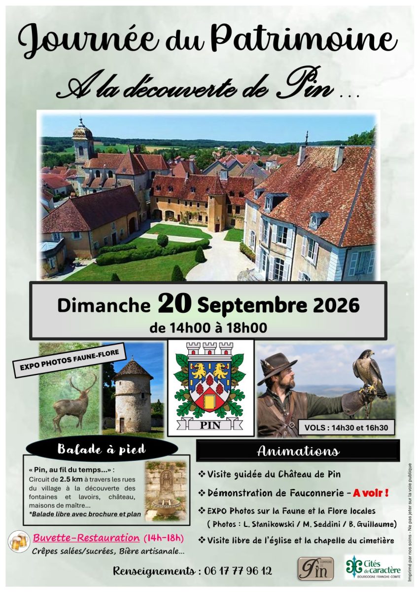 Journées du Patrimoine à Pin