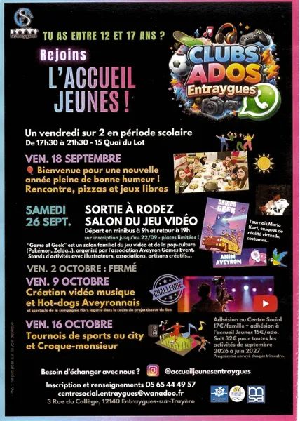 Accueil Jeunes Entraygues: Sortie au Salon du Jeu Vidéo de Rodez