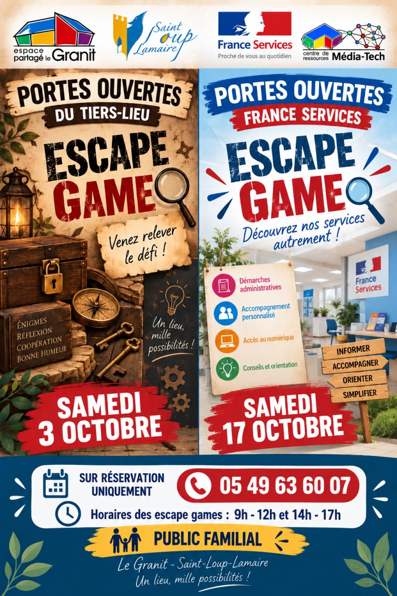 Portes ouvertes du tiers lieu - Escape Game
