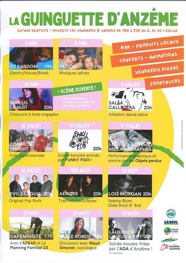 Concert à la Guinguette d'Anzême