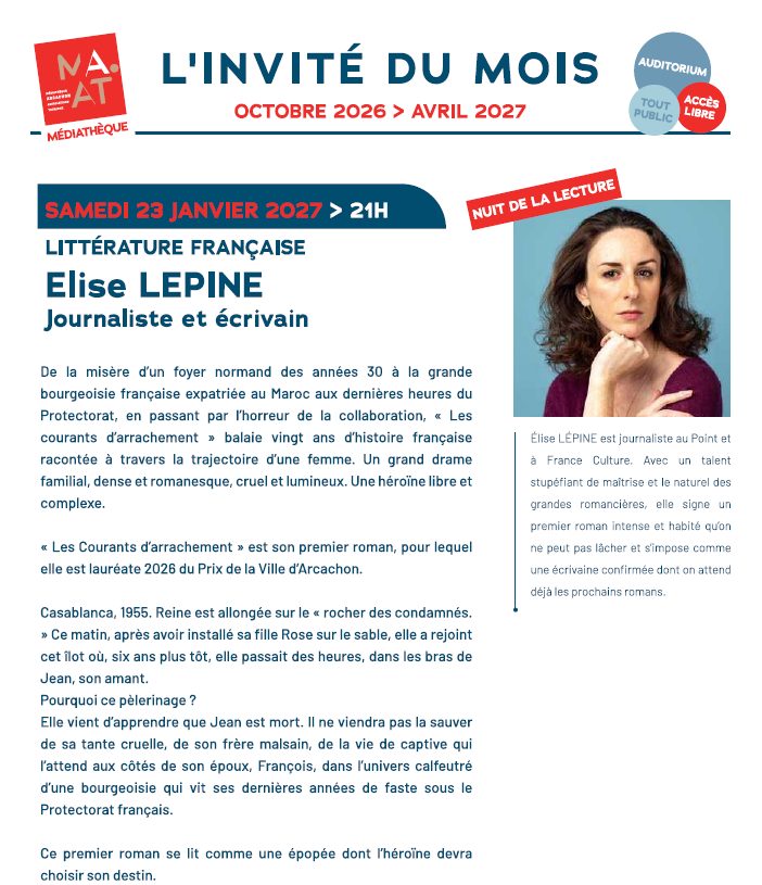 L'invité du mois : Elise Lepine