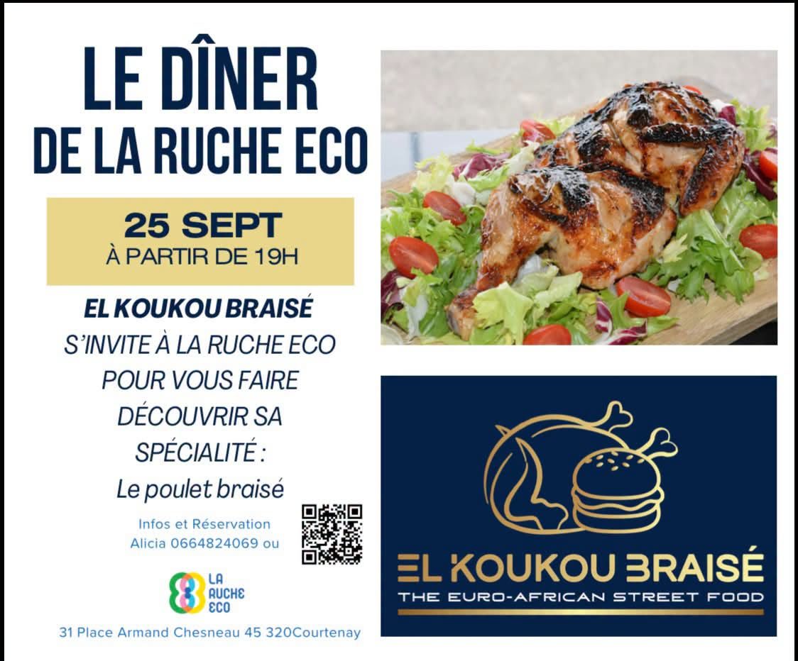 Dîner de la Ruche Eco : El Koukou Braisé