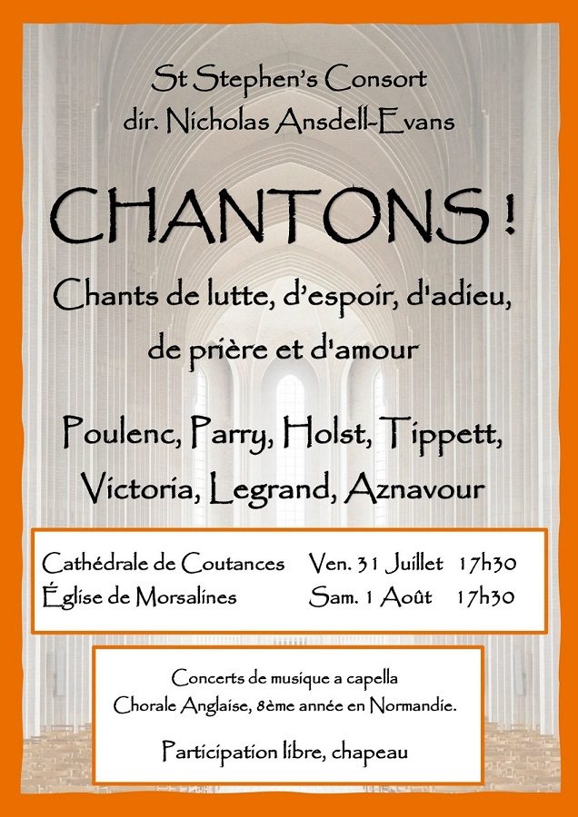Concert "Chantons !" - St Stephen's Consort