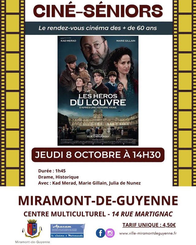 Ciné-séniors : Les héros du louvre