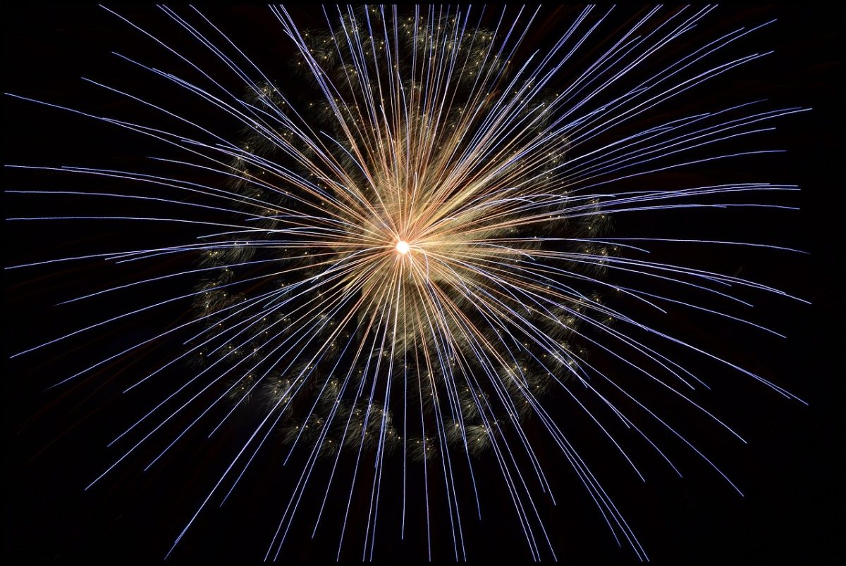 Feu d'artifice à Lherm