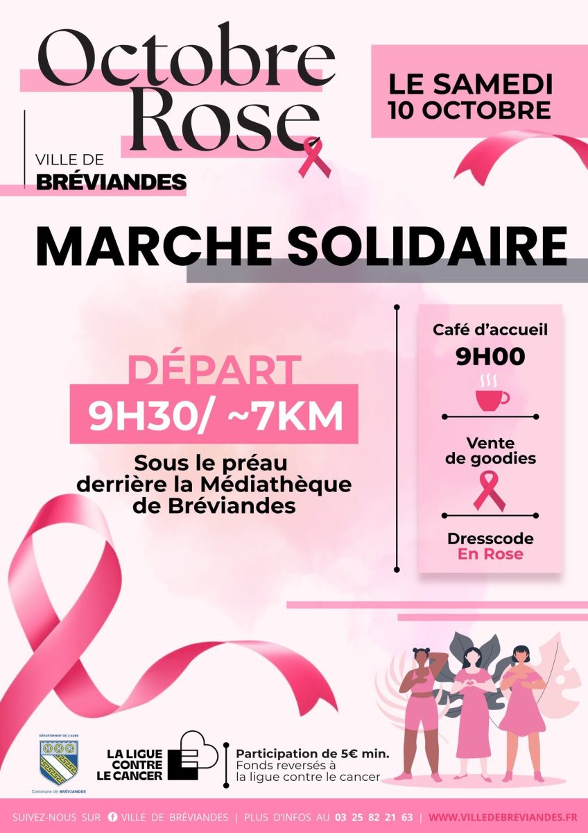 Octobre Rose - Marche Solidaire à Bréviandes