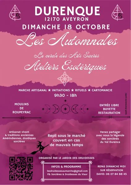Les Automnales – Ateliers ésotériques et marché artisanal aux Moulins de Roupeyrac