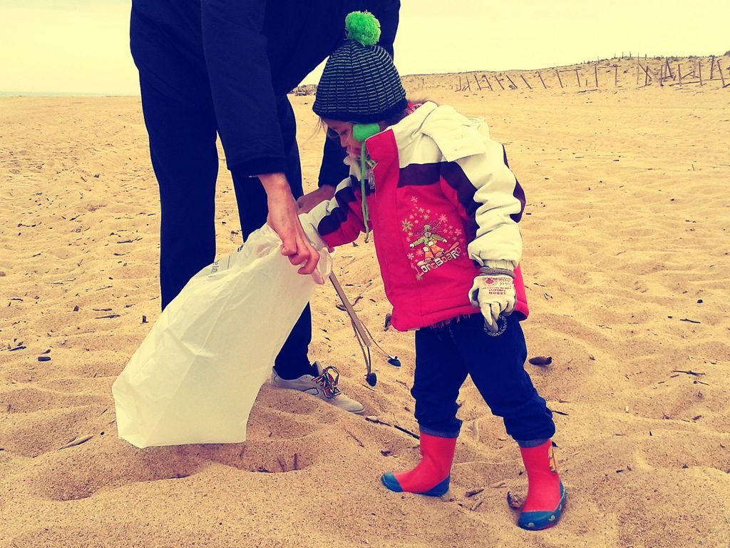 Nettoyage de plage spécial Nouvel An