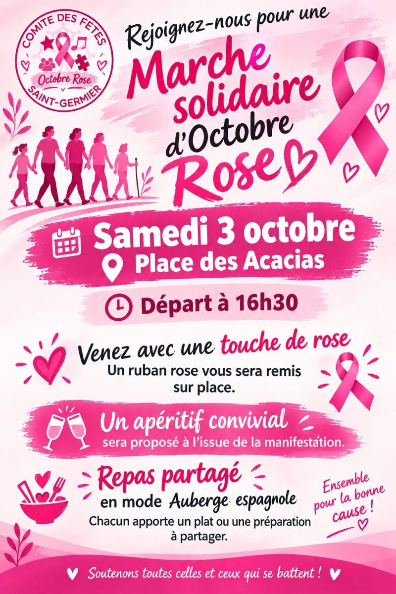 MARCHE SOLIDAIRE D'OCTOBRE ROSE
