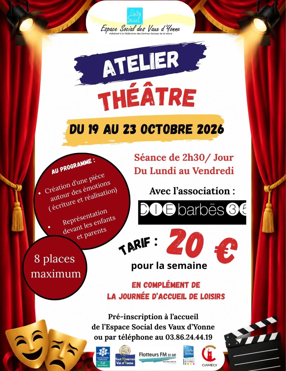 Atelier théâtre - Espace Social des Vaux d'Yonne