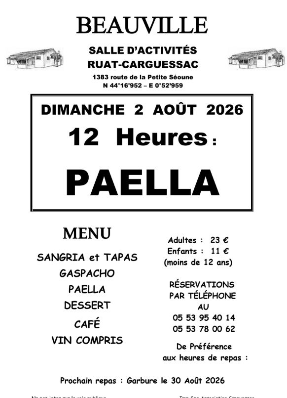 Repas paella