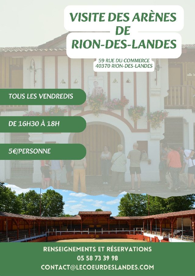 Visite des arènes de Rion des Landes