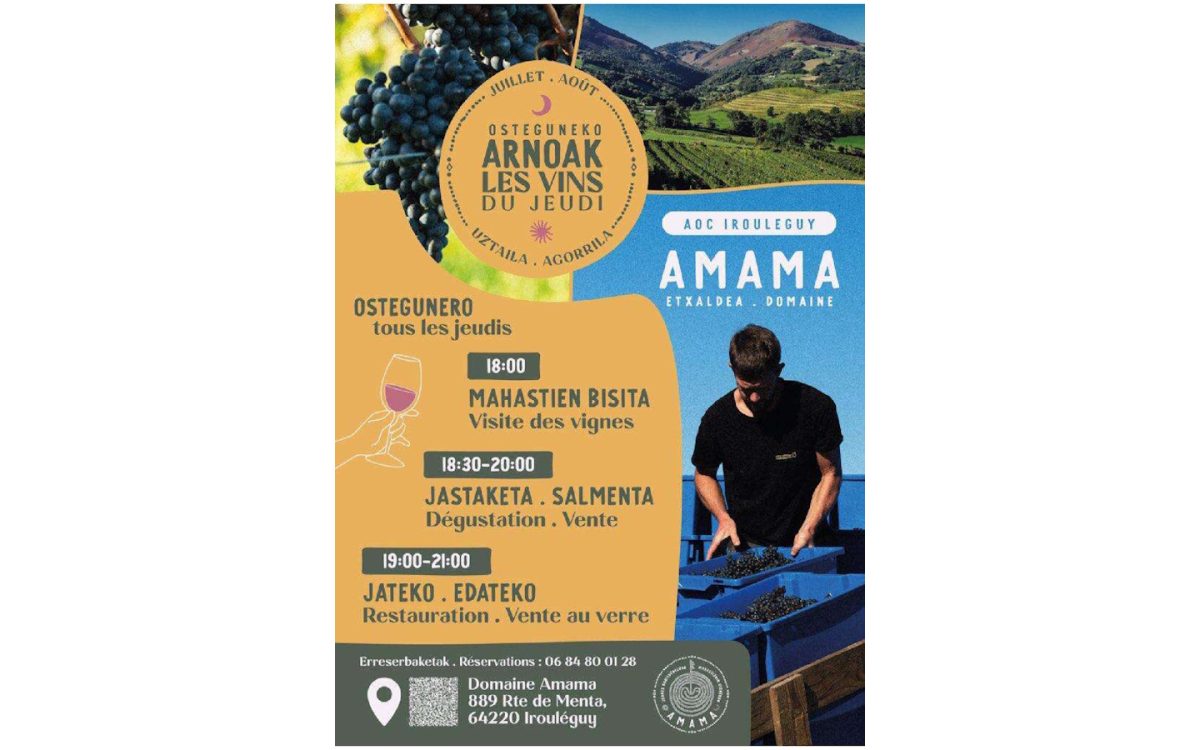 Visite du domaine Amama-AOP Irouléguy