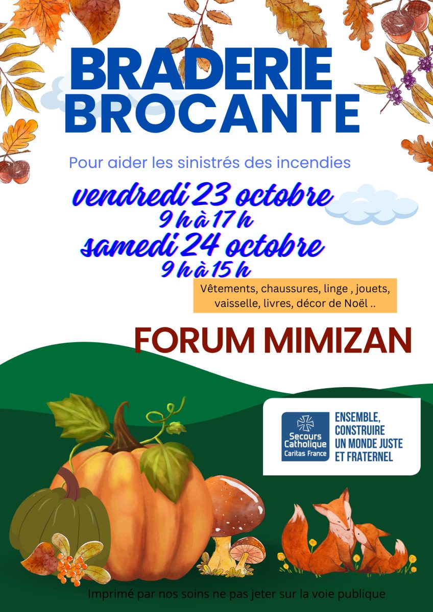 Braderie brocante du  Secours Catholique