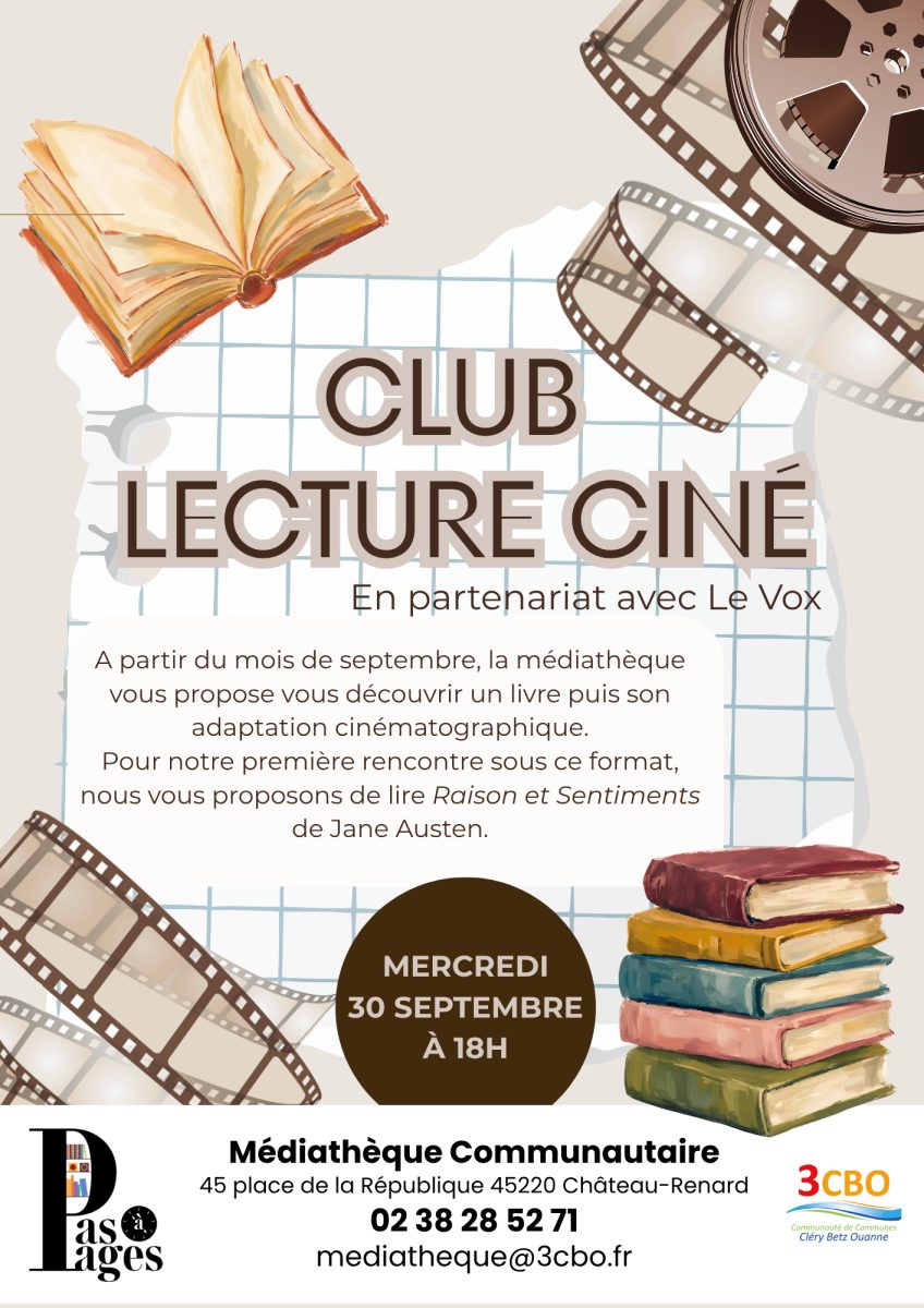 Club Ciné-Lecture en partenariat avec Le Vox