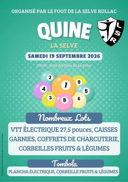 Quine du foot La Selve / Rullac