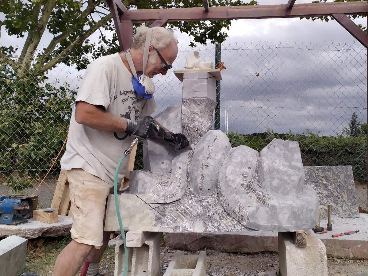 CAUNES FÊTE SON MARBRE : SCULPTURE EN DIRECT