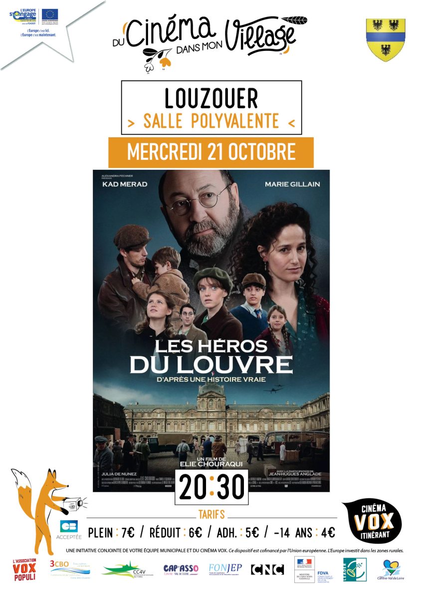 Du cinéma dans mon village : “Les Héros du Louvre”