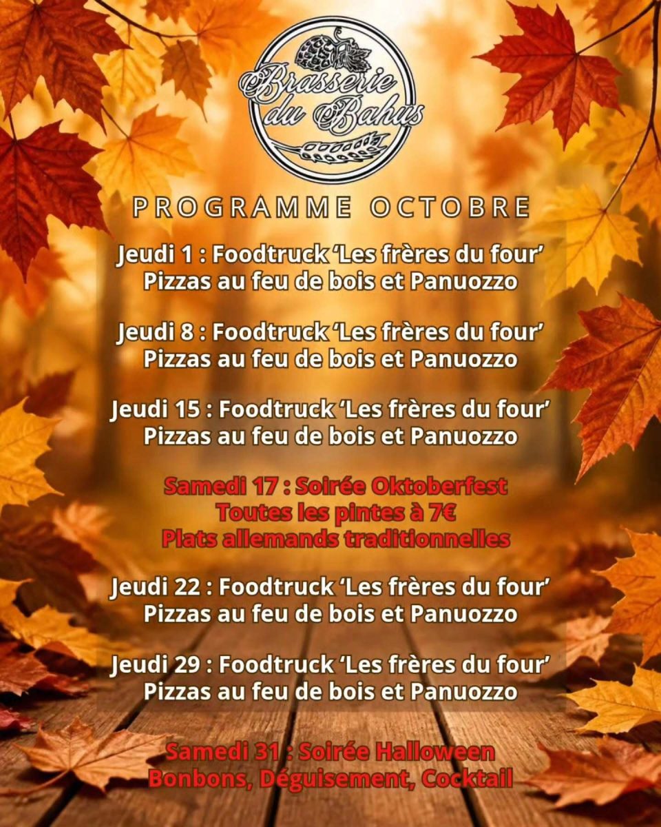 Soirée Oktoberfest à la Brasserie du Bahus