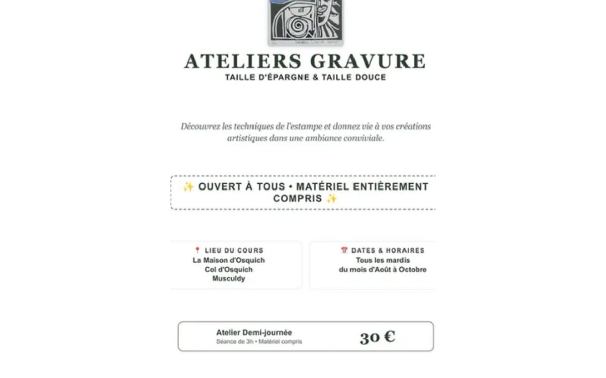 Atelier de gravure