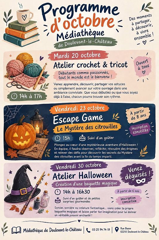 Atelier crochet et tricot