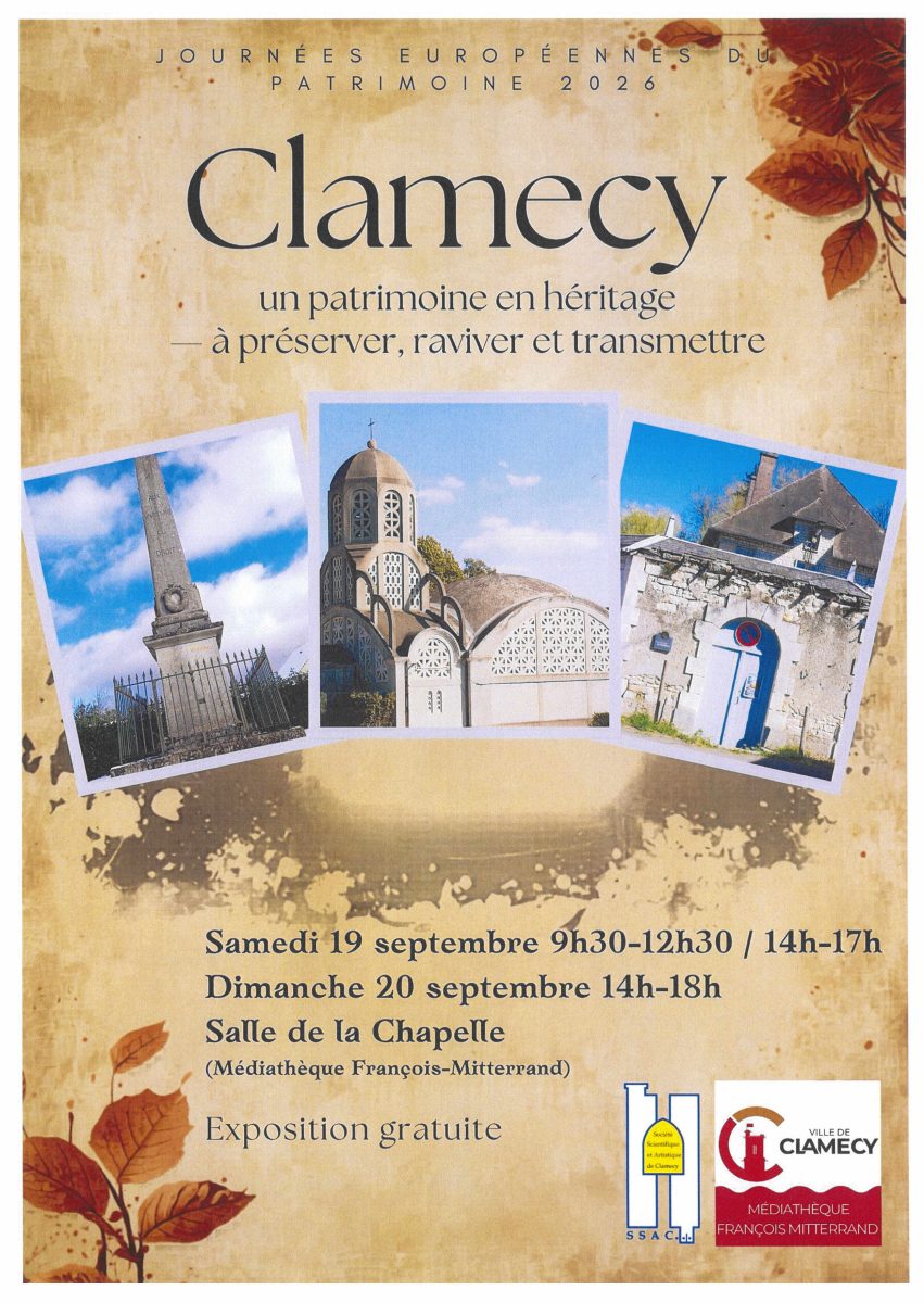 JEP - Exposition "Clamecy : un patrimoine à préserver, raviver et transmettre""