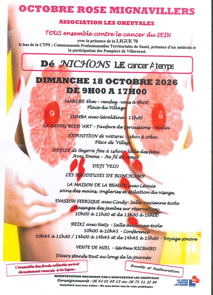 Octobre Rose à Mignavillers