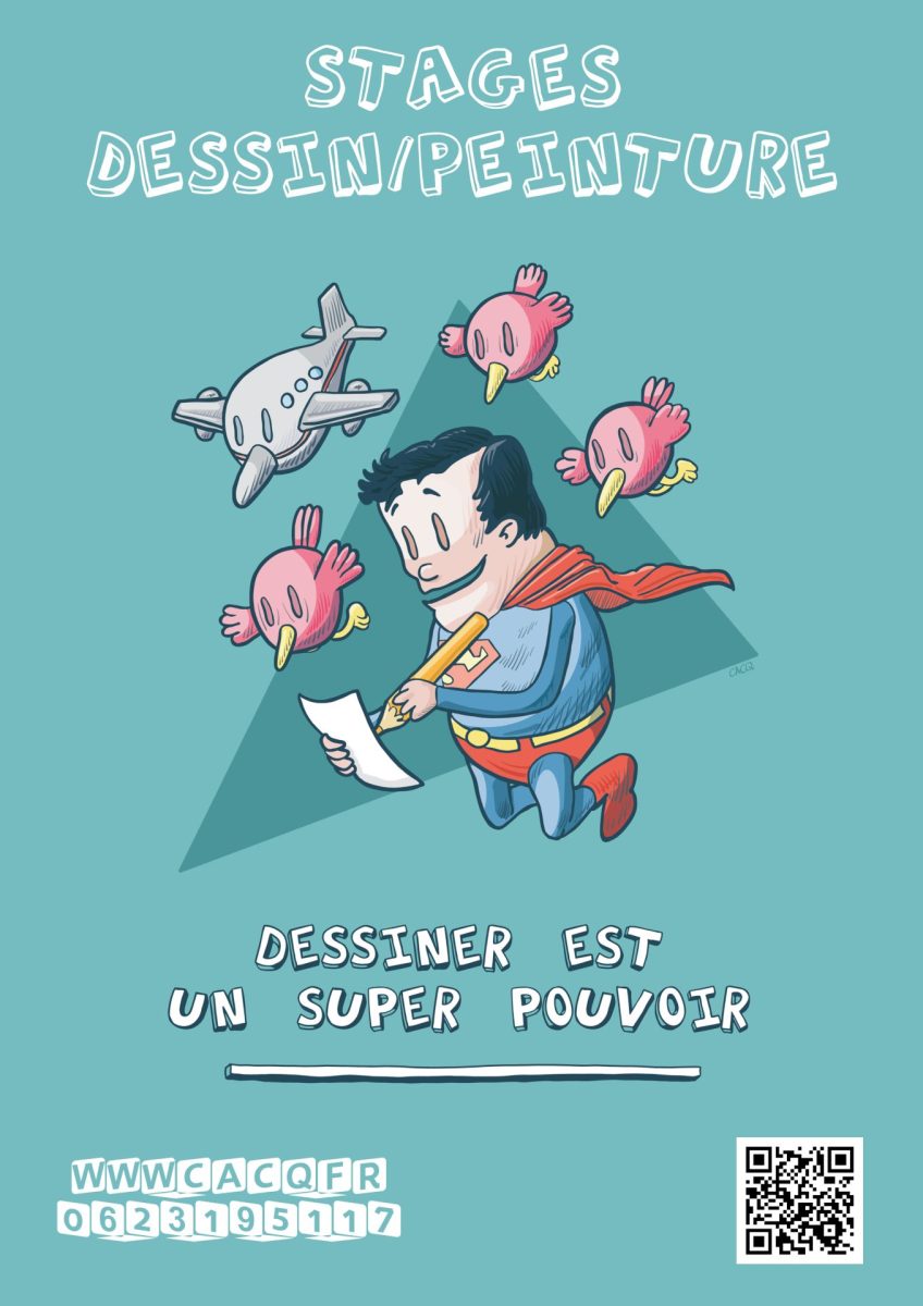 Dessiner est un super pouvoir - stage d'initiation à la peinture