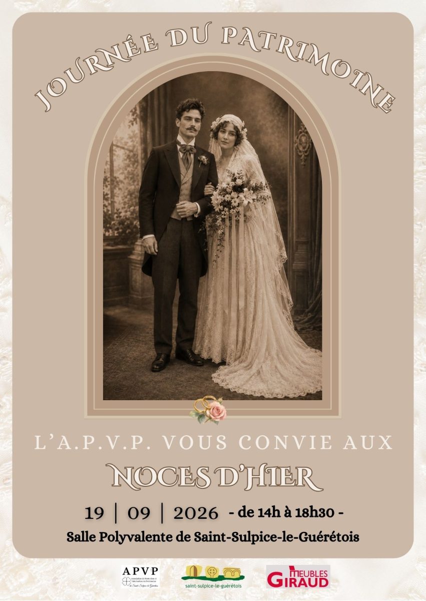 Journées du patrimoine : Les Noces d'hier