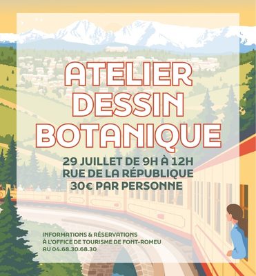 ATELIER DESSIN BOTANIQUE - MERCREDI 29 JUILLET
