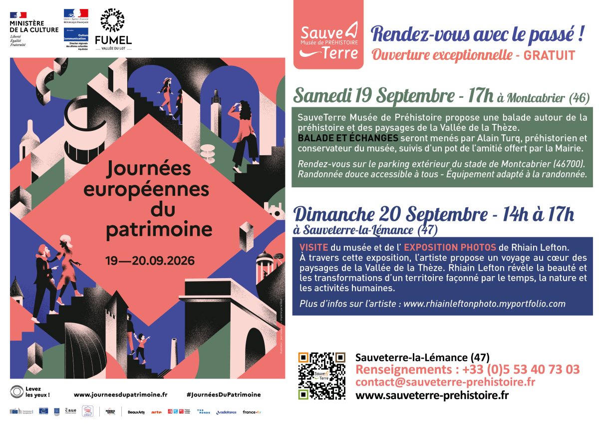 JEP 2026 - SauveTerre Musée de Préhistoire