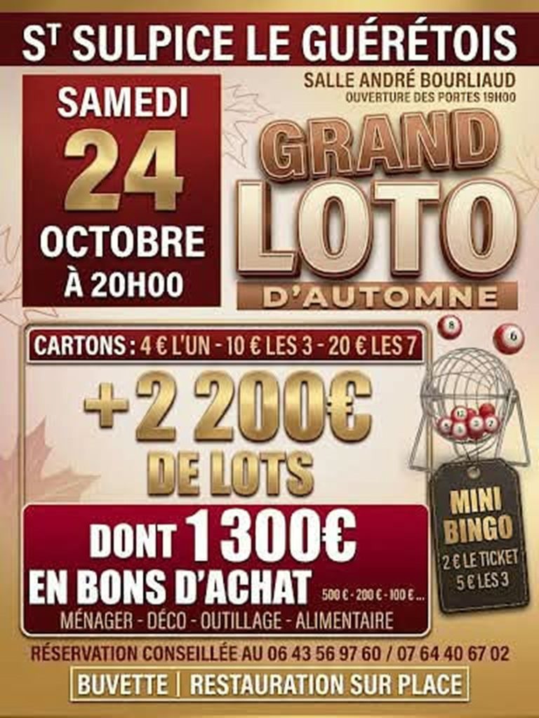 Grand Loto d'automne