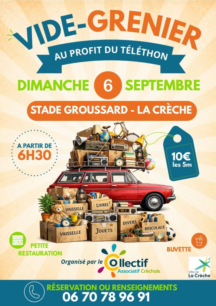 Vide-Grenier - Téléthon Créchois