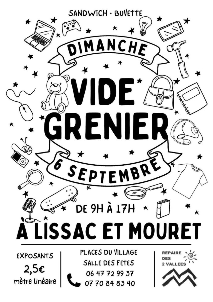 Vide-greniers à Lissac-et-Mouret