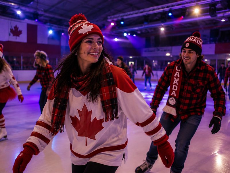 Soirée canada à la patinoire !