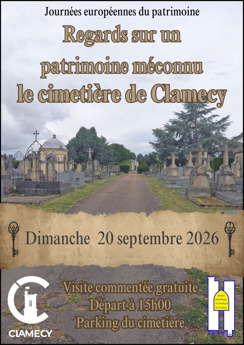 JEP - Promenade commentée  "Regard sur un patrimoine méconnu : le cimetière de Clamecy"